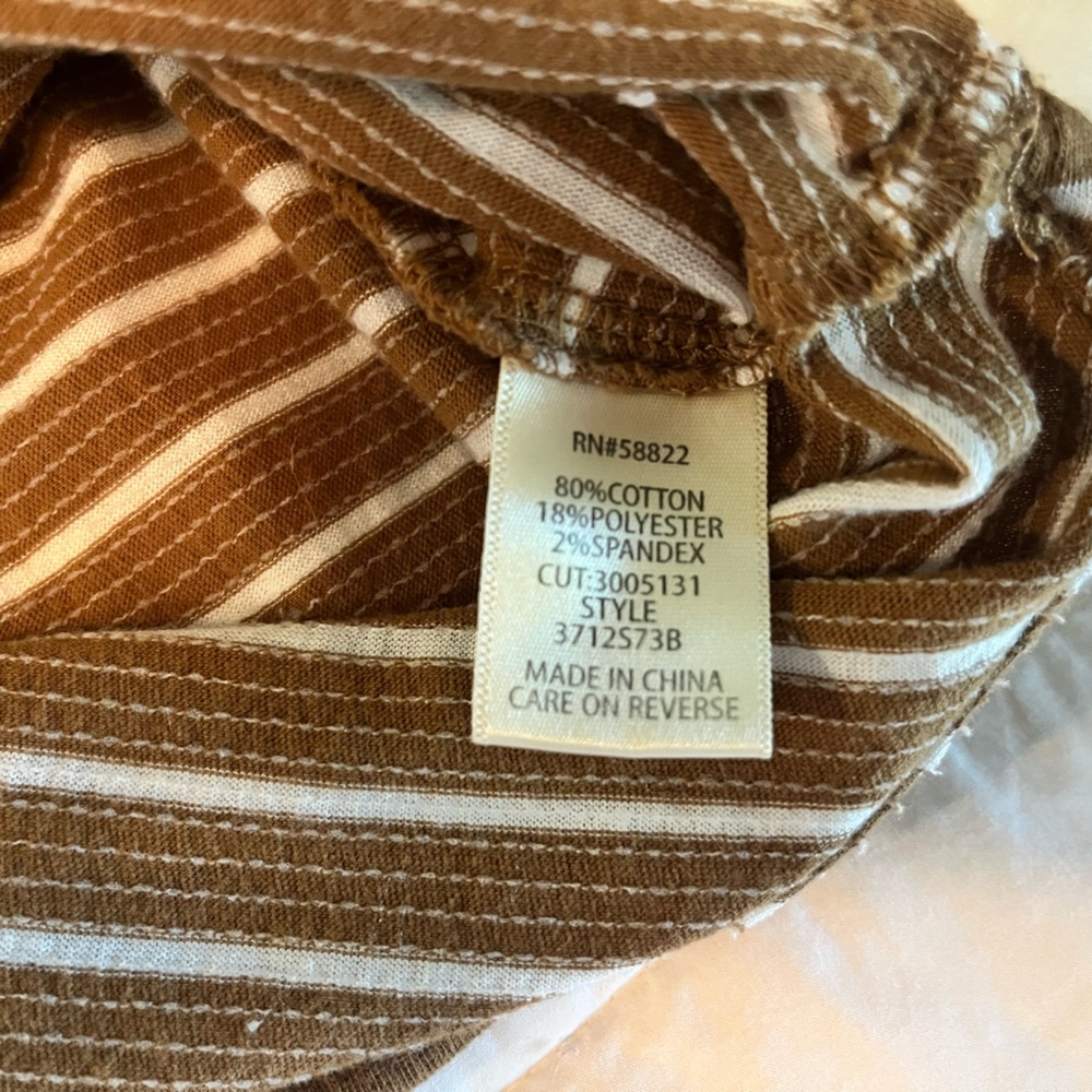 Max Studio size XS striped tee - Picture 2 of 6